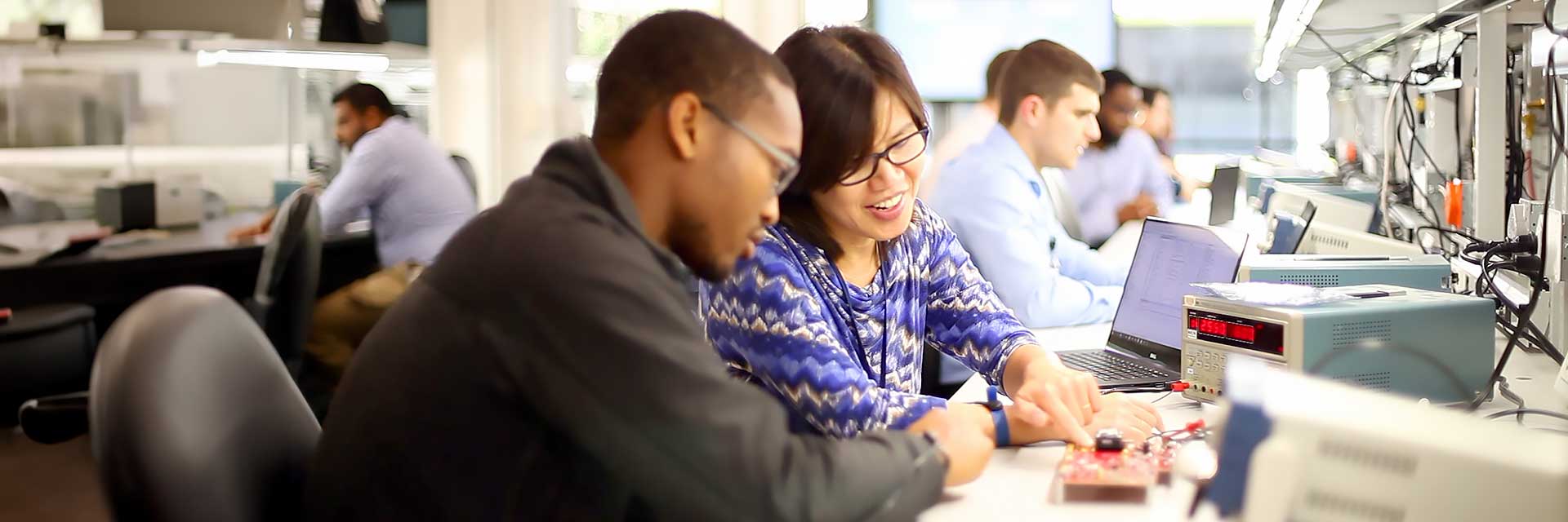 Texas Instruments employee working